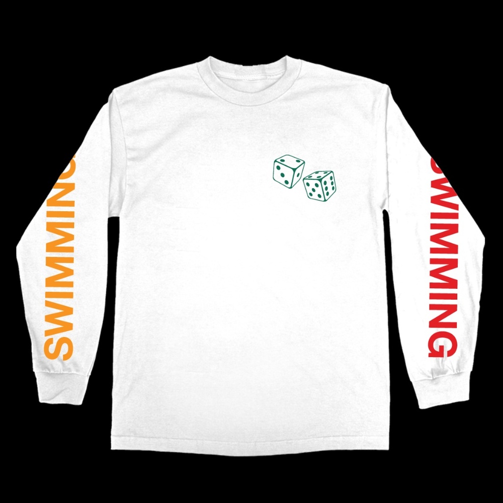 Mac miller Swimming Dice Tee White L/S t shirt - Picture 2 of 5